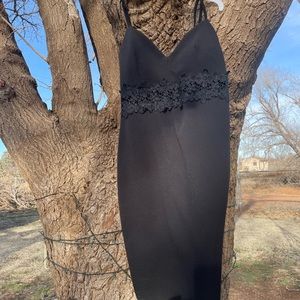 Black mini dress